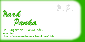 mark panka business card
